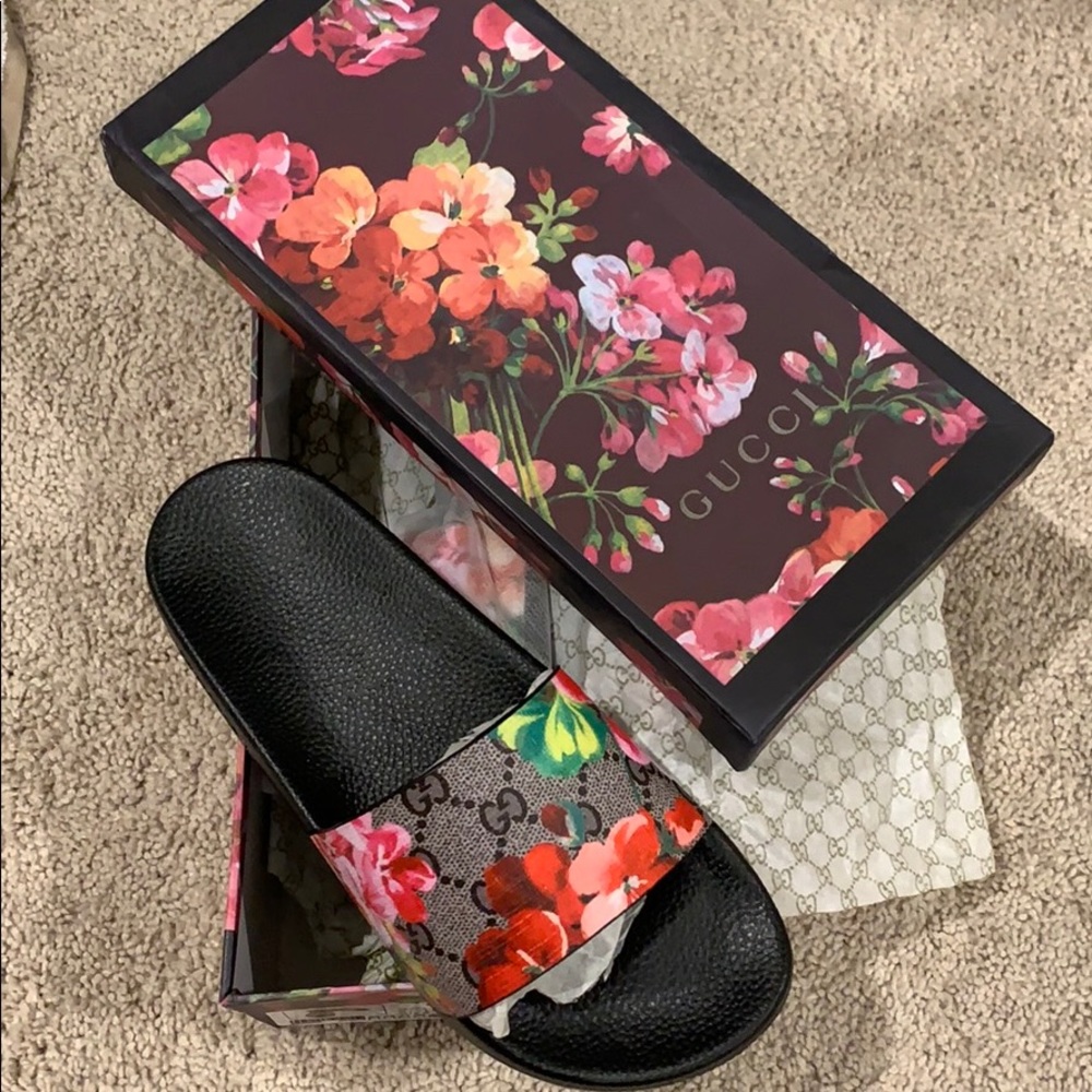 Gucci Floral Slides